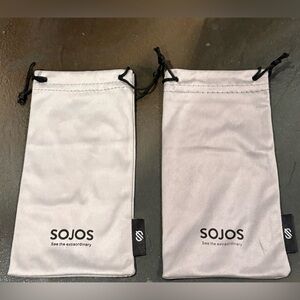 SOJOS Eyeglass Cases Drawstring Microfiber Cleaning Bags Travel Pouch Protect